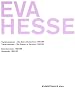 Eva Hesse: Transformations-the Sojourn In Germany 1964-1965 & Datebooks 1964-1965