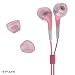 Premium 3.5mm Silicone Universal Earphone Buds - For Apple iPod, Creative Mp3 Mp4 Players- 4 Color Options , PINK