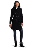 IMAGE OF Kenneth Cole Women's Double Breasted Coat, Black, 4