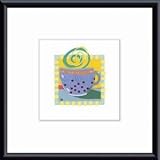 Cup of Joy IV, Art Poster by Lisa McNealus, with Metal Frame, poster size: 8