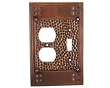 Combination Switch & Outlet Plates: Arts & Crafts Switch Duplex Plate Cover