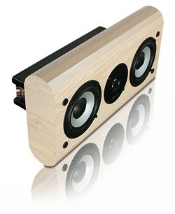 W100 On-Wall / In-Wall Center Channel Speaker - Light Maple