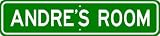 ANDRE ROOM SIGN - Personalized Gift Boy or Girl, Aluminum