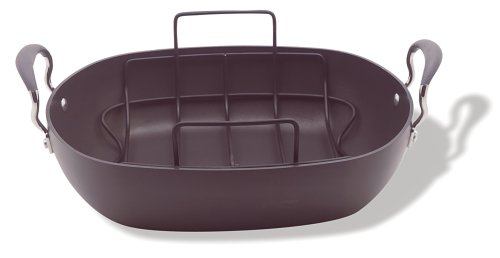 Anolon Advanced Rectangular Contoured Roaster with Rack Anolon Advanced Rectangular Contoured Roaster with Rack