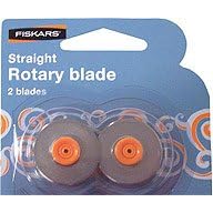 Fiskars Rotary Trimmer Replacement Blades, Straight 2/Package