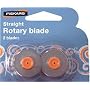 Fiskars Rotary Trimmer Replacement Blades, Straight 2/Package