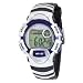 Lds Sport w/Blue Top Ring Metal and Blk Band Chrono Alarm