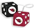 Arizona Cardinals Fuzzy Dice - Football Sports Merchandise