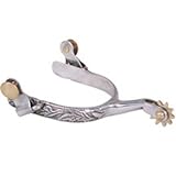 SS Engraved Leaf Tooled 10pt Spurs Lady