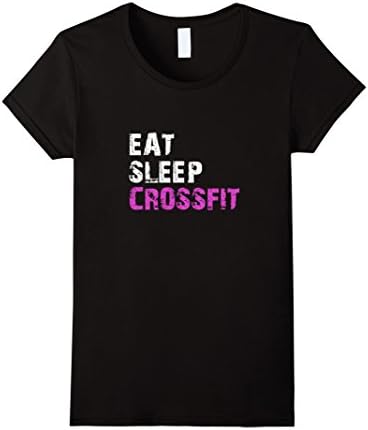 Women's Eat Sleep Crossfit Tshirt - Women's Crossfit Tshirt Small Black