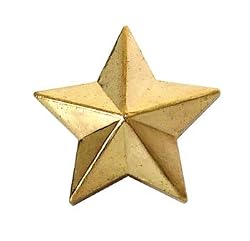 Trik Topz Stars Valve Caps " Gold