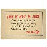 This Is Not A Joke Funny Welcome Doormat