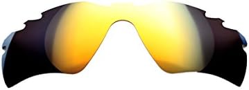 Customatic Optics Men's Polarized Replacement Lenses for Oakley Radar Path Vented sunglasses Amber Gold