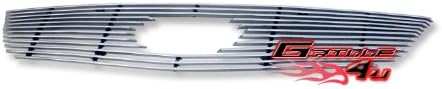 APS K66703A Polished Aluminum Billet Grille Bolt Over for select Kia Rio Models