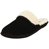 Tamarac by Slippers International Men's Slider Suede Scuff,Black,8 M US