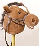 Plush Light Brown Giddy Pony Stick Horse 37