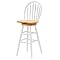 Windsor Swivel Barstool- White/ Natural(30")