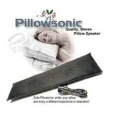 Pillowsonic ps-401-25 - Stereo-Lautsprecher Kissen (Zum H�ren ist kein Kopfh�rer notwendig). Die Escali Schlafmaske ist ebenfalls enthalten.