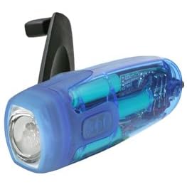 Freeplay Energy FX1TB X-Ray LED Hand Crank Flashlight - Translucent Blue