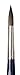 da Vinci Watercolor Series CosmoTop Mix B Paint Brush, Round Synthetic/Natural Mix, Size 12 (5530-12)