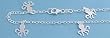 Sterling Silver Italian Anklet - Octopus - 10'' in Length