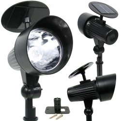 Bell & Howell LED Solar Powered Flood Light - 2 pack
