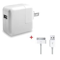 Apple iPhone 4 / 2G 3G 3G-S / iPod Touch 2nd 3rd Gen 8G 16G 32G 64G / Nano 4th 5th Gen Home Wall Charger Adapter + USB Data Cable
