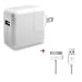 Apple iPhone 4 / 2G 3G 3G-S / iPod Touch 2nd 3rd Gen 8G 16G 32G 64G / Nano 4th 5th Gen Home Wall Charger Adapter + USB Data Cable
