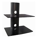 TV Regal HiFi Audio mit 2 Ablagen silber+schwarz
