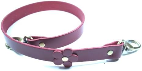 Wide 2 Cm Tote RED Leather Straps for Replace Strap of Handbag.