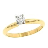 .21cttw Round 4-Prg Diamond Solitaire Ring Egl E-F/vs1
