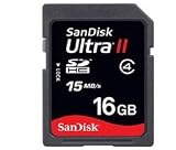 Sandisk - Ultra II 16 GB SDHC Memory Card