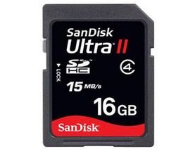 : SANDISK ULTRA II SD 16GB 15MBS