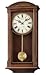 Seiko Wall Pendulum Clock Dark Brown Wooden Case #QXH030BLH