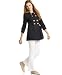 Miss Sixty Pea Coat with Goldtone Buttons