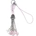 Gioielli Italy Light Pink HEART BALI CHAIN Glass Bead Cell Phone Charm