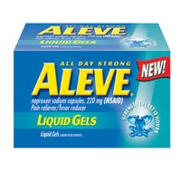 Aleve All Day Strong Pain Reliever, Fever Reducer, Liquid Gels, 80 ea
