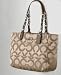 NEW AUTHENTIC COACH TRIBECA EAST WEST OP ART SIGNATURE TOTE (Khaki/Brown)