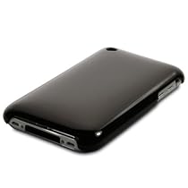 Black Hard Back Case For iPhone 3G 3GS Includes Free screen Protector