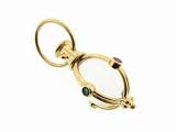Medium Egg Amulet with Sapphires and Emeralds by Temple St.Clair