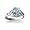 14K White Gold Oval Genuine Aquamarine Celtic Trinity Ring Size 4