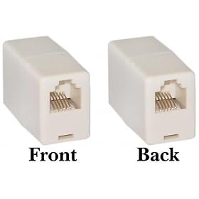 RJ11 / RJ12, 6P6C, (Straight) Telephone Inline Coupler