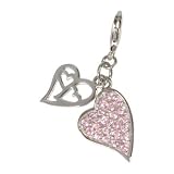 charms SilberDream 925 Zirkonia Silber Charm Herz Anhänger für Armband Kette Ohrring FC4107