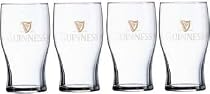 Guinness Gold Logo Pint Glass, Set of 4