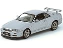 Die-cast Model Nissan Skyline GTR R34 (1:43 scale in Silver)