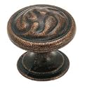 Amerock True Elegance 1 1/4" Oak Leaf Cabinet Knob Rustic Bronze
