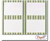 Masterpiece Bold Stripes 4-up Postcard - 10 Sheets & 40 Cards