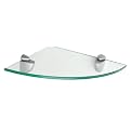 Corner Shelf Kit - Clear/ Silvertone (10")