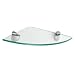 Corner Shelf Kit - Clear/ Silvertone (10")