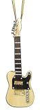 Miniature Natural Wood Telecaster Electric Guitar Christmas Ornament 4"